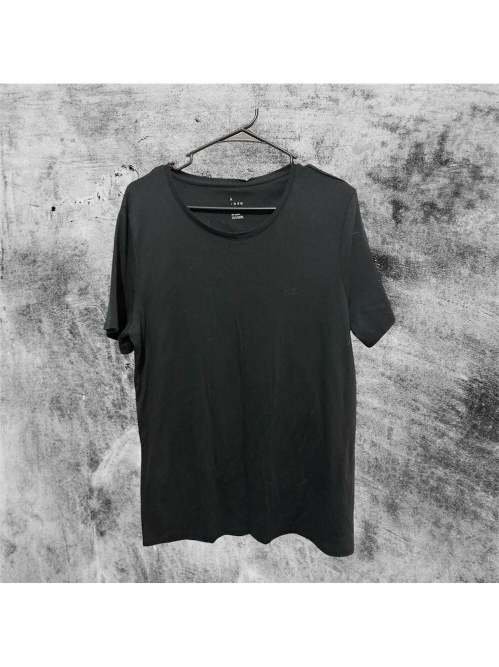 a new day Black Short Sleeve Crewneck Tee